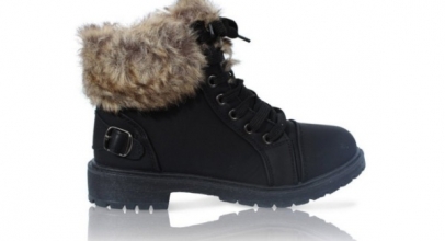 Ankle FAUX FUR LADIES BOOTS