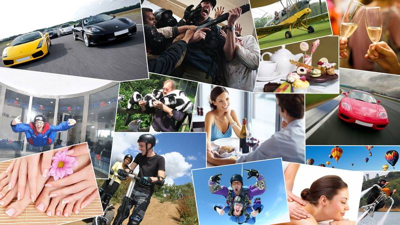 different activities available with buyagift experience.