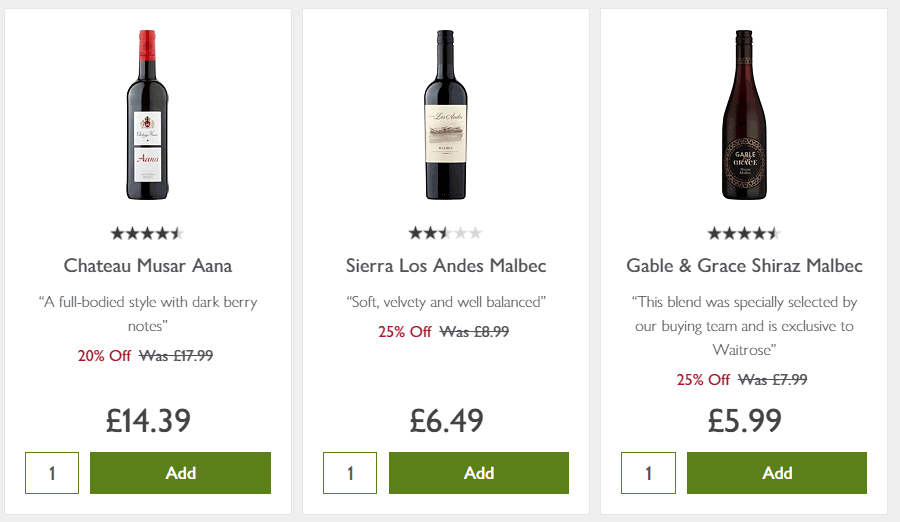 25% off 6 Bottles of Wine Deals - The Supermarket Wine Offer ...
