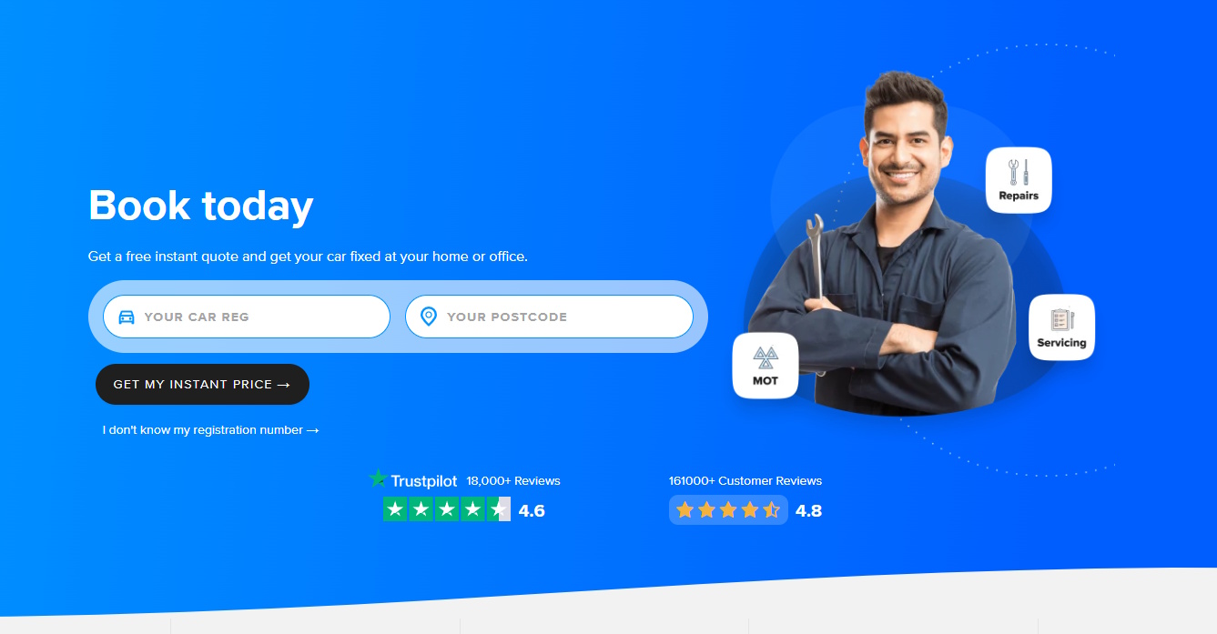 ClickMechanic booking options