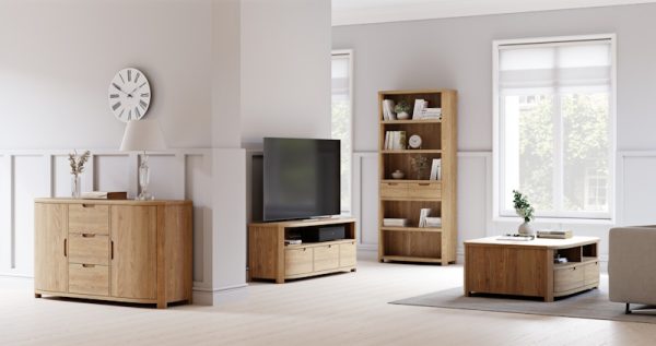 oak furniture superstore living room setting of products.